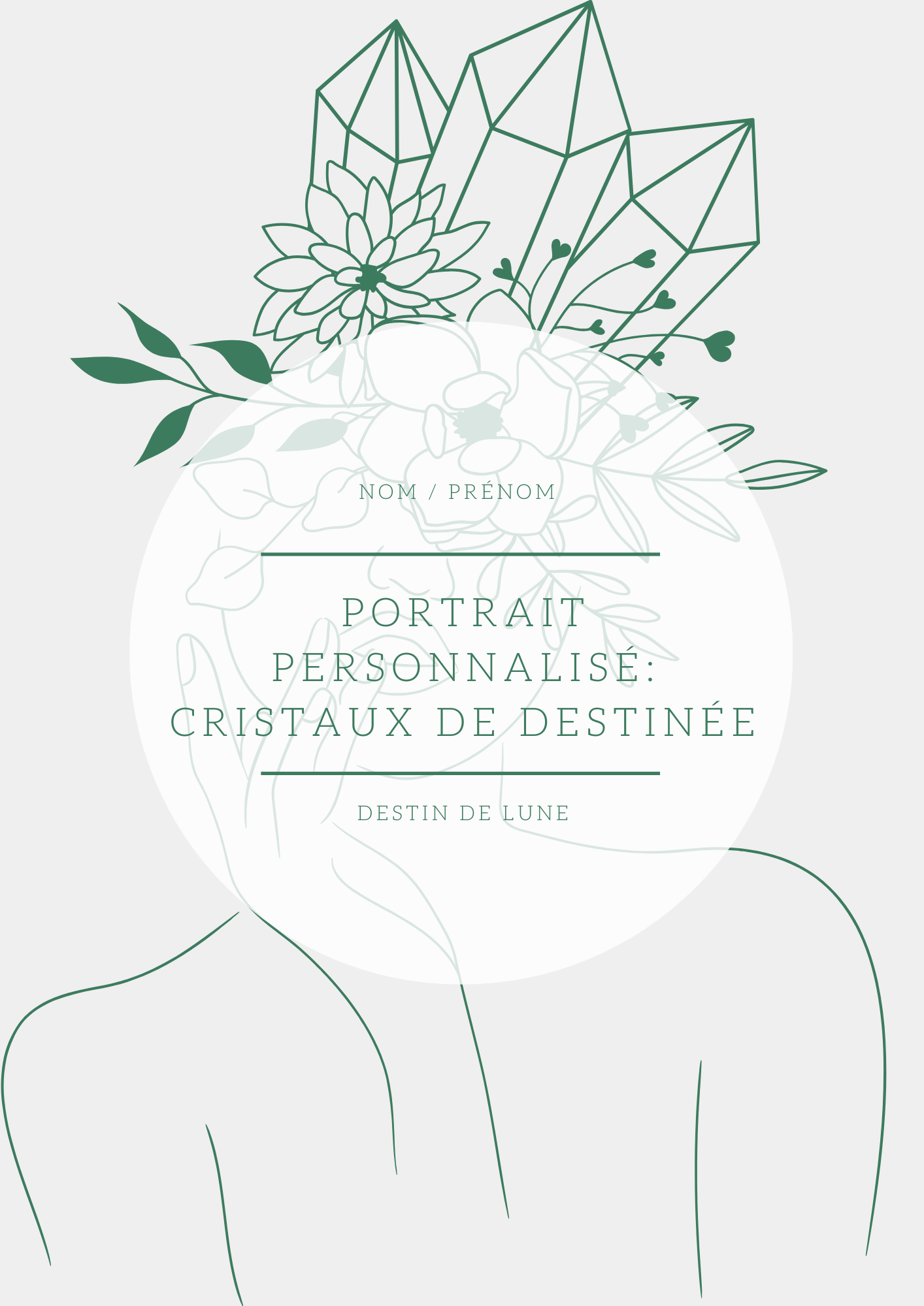 Portrait litho-personnalisé - Votre identité vibratoire révélée